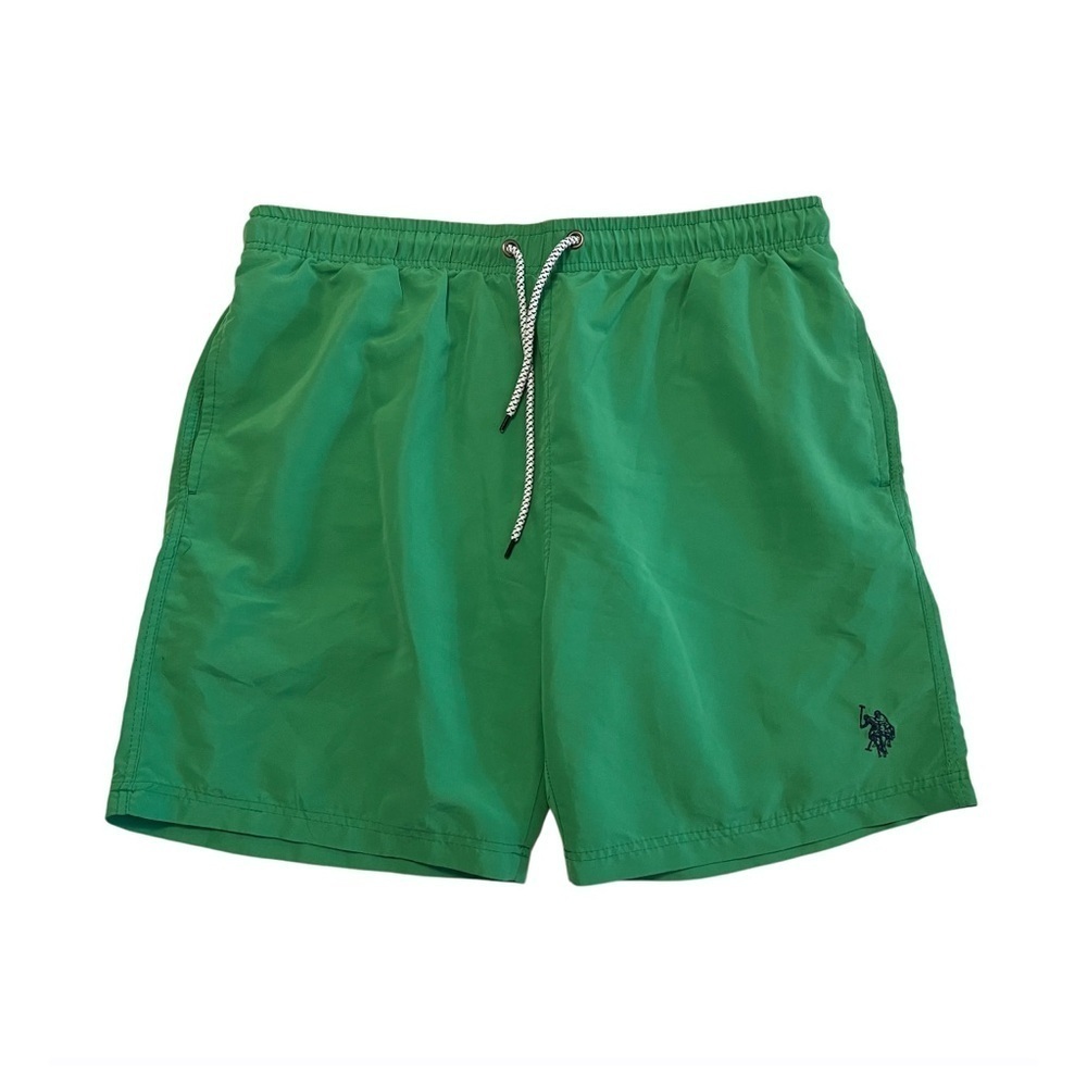 U.S. Polo Assn. Green Swim Trunks Classic Design‎